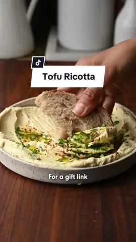 Whipped Tofu Ricotta - my first recipe for @NYT Cooking! Gift link in bio to grab the free recipe (and all my NYT cooking recipes!).