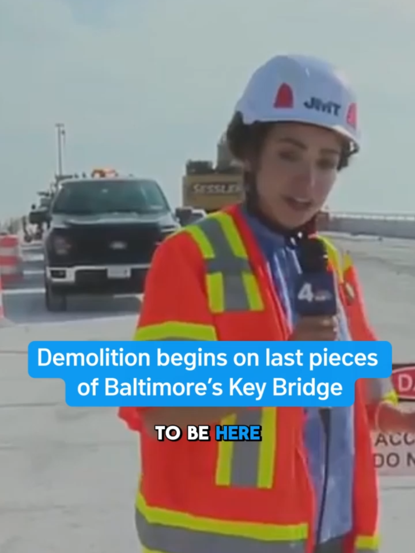 Demolition crews are using giant saws, backhoes and other heavy equipment to remove large sections of the remaining pieces of Baltimore’s Francis Scott Key Bridge, which collapsed last year after a container ship lost power and veered off course, killing six people. #washingtondc #districtofcolumbia #dmvtiktok #dctiktok #virginia #northervirginia #maryland #dcnews #keybridge