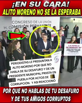 EN SU CARA. ALITO MORENO DIRIGENTE DEL PRI NO SE ESPERABA ESTAS PREGUNTAS..