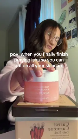 waiting till isha prayer so i can finally goop up and put my skincare on 😭 #muslim #muslimah #muslimmemes #skincare #muslimgirl #wudu 