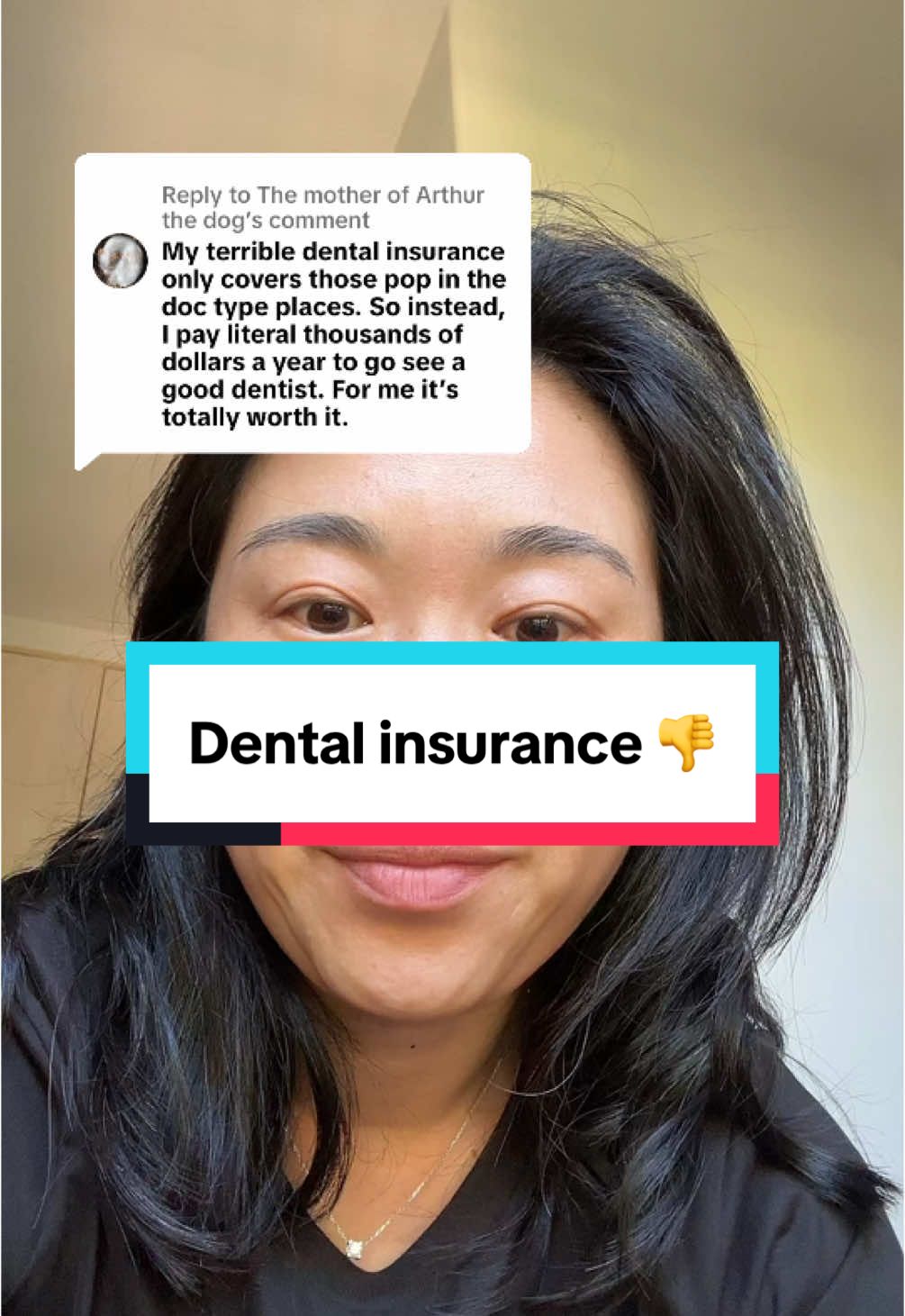 Replying to @The mother of Arthur the dog #dentalinsurance #veneercheck 