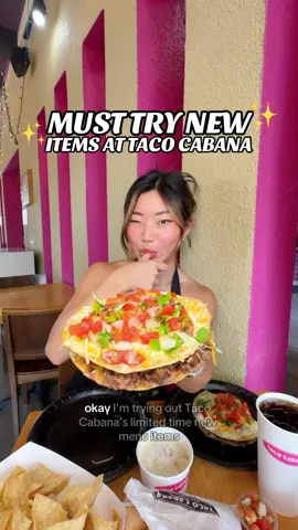 ✨𝙉𝙀𝙒 𝙈𝙀𝙉𝙐 𝙄𝙏𝙀𝙈𝙎 𝘼𝙏 𝙏𝘼𝘾𝙊 𝘾𝘼𝘽𝘼𝙉𝘼✨ pizza at @TacoCabana is something I didn’t think I needed until now 🌮🤝🍕 their Carne Asada Double Crunch pizza is stacked with crispy shells, carne asada, beans, cheese, jalapeño cilantro ranch and allll the toppings 😮‍💨🤌🏼  And don’t get me started with their Queso Blanco, I could practically eat it with a spoon. 😂✨ Layered with beans, queso blanco, ground beef, pico de gallo, and guac… take my advice and go get it! 🥑🍅🤤 __________________________________  • • • #ad #TacoCabana #queso #taco #pizza #newfood #WhereToEat #lunchidea