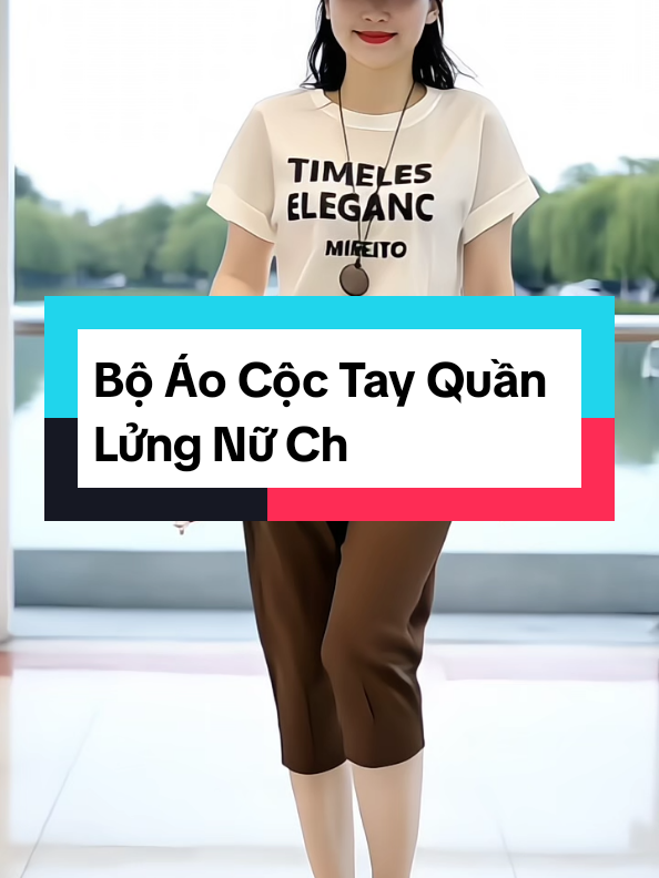 Bộ Áo Cộc Tay Quần Lửng Nữ Chấ#setquanaonu #quanaonu #thoitrangnu #gaixinh #setdobonu 