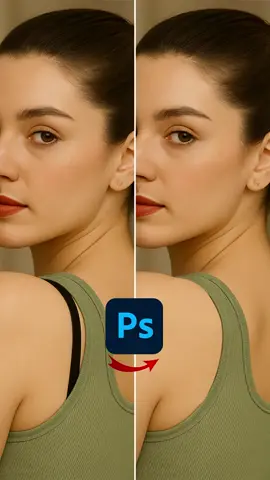 Photoshop Edit: Removing Bra Strap – تعديل بالفوتوشوب: إزالة حمالة الصدر دروس فوتوشوب تعديل الصور باستخدام الفوتوشوب #GraphicDesign #تعلم_فوتوشوب #PhotoshopTricks #دروس_فوتوشوب #Photoshop 