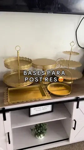 Bases para tu mesa de postres 😍🤌🏻 100000/10 !! #basesparapostres #postres #postresdeliciosos #postrescaseros #mesadepostres #metaldessertstands #desserts #dessertstands #dessertdisplay #cakestands #goldcakestands #basesparamesadepostres #decoracion #decoracionmesadepostres #chocoflan #gelatinas #pasteles #churros #ideasdepostres 