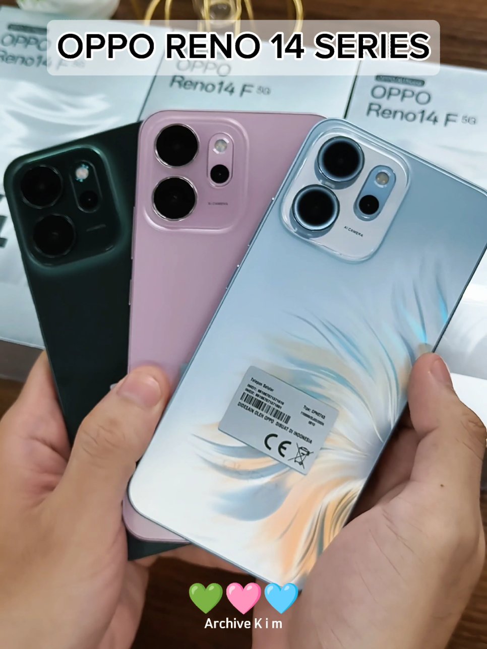 Warna nya cakep semua 🫰 #oppo #oppobillionbeats #oppoindonesia #opporeno14 #reno14series #reno14 #shoot #camera #design #new #2025 #spill #rekomendasihp #fyp #fypdong #fypシ゚ #foryou #foryoupage #platkt #platktiniboss  #OPPOReno14Series  #OPPOInStore  #KOSRENO14A5 