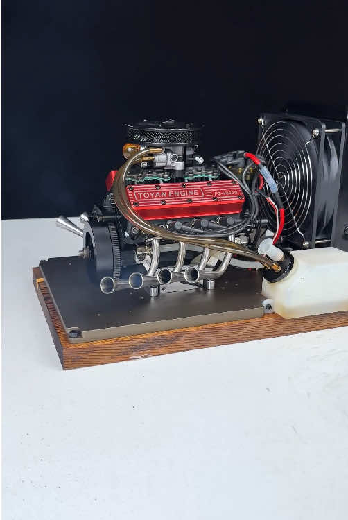 Too brutal!  Launch the 2026 Toyan&Vortrixe V8 engine model!#v8 #v8power #smallengine #fyp #v8engine 