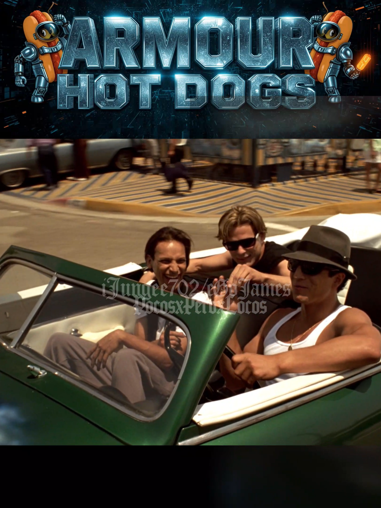 Paco brings the 'Armour Hot Dogs' jingle song from Demolition Man into Blood In Blood Out — and this time, Cruz and Miklo are singing along. 🌭💿🚗 @pocosxperoxlocos #bloodinbloodoutmovie👍#BoundByHonor#sangreporsangre😎🇲🇽 #pacoaguilar #elgallonegro🐓🖤#benjaminbrattedit#vatoslocosforever#miklovelka#damianchapa#cruzitosangrexsangre #jesseborrego#singalongs#demolitionmanmovie#armouredhotdogs#AIEdits#chicanostyle#eastla#90smovies #comedytiktok#movieremix#moviecrossover#moviememes#pocosxperoxlocos#ijungee#egojames#fypシ#parati