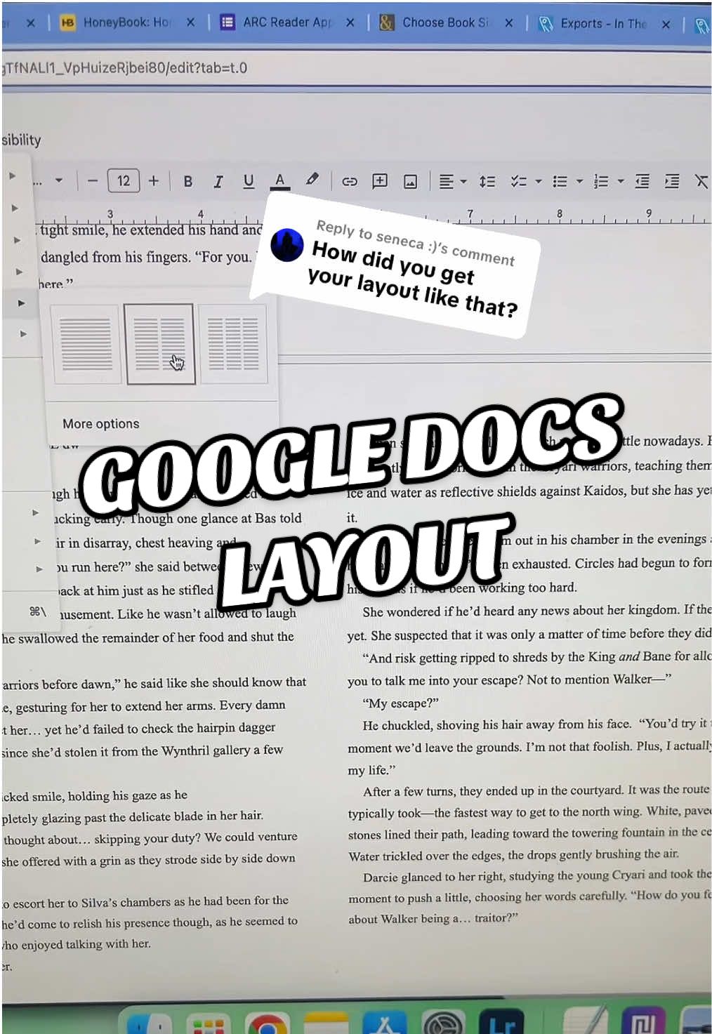Replying to @seneca :) hi! Hope this helps! It was much easier to do a video lol #googledocs #milanote #indieauthor #authorsoftiktok #BookTok #fantasyromance #author 