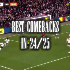 best comebacks in 24/25 💀⚽️ | #edit #ucl #comeback #europaleague #football