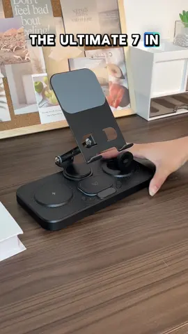 One charging station for all 4 of my devices!👍👍 #chargingstation #4in1charger #charging #wirelesscharger #wirelesscharging #techtok #techgadgets #homemusthaves #wireless #tiktokshopspringglowup #tiktokshopfinds