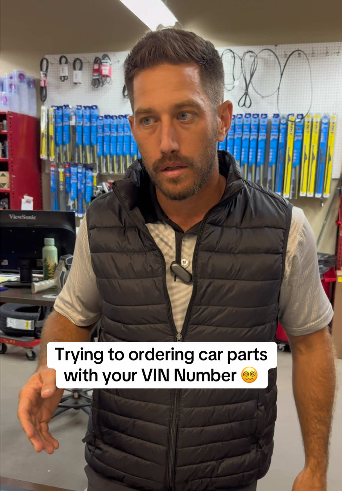 Nobody:  Parts Department: “Do you have your VIN Number?” #mechanic #oilchange #carmaintenance #cardealership 