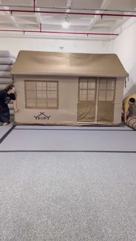 How to quickly and easily set up and store an inflatable tent ⛺️! #ipoolgocamping #inflatabletent #tentcamping #portabletent #tentcustom #tentfactory 