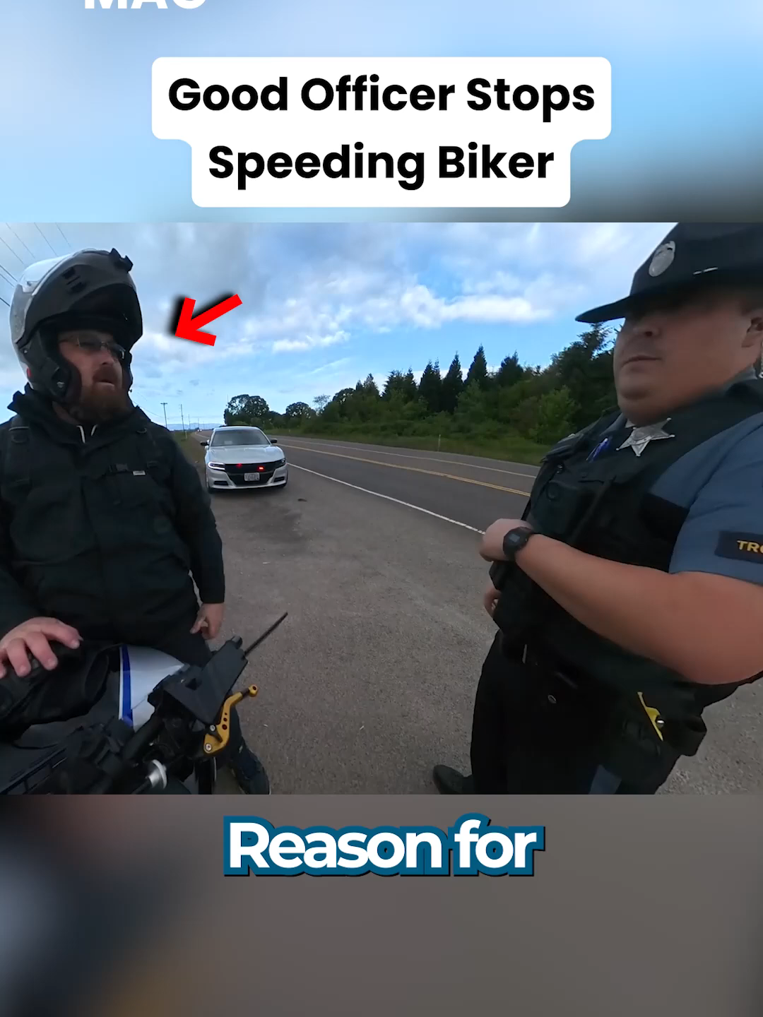 Good cop has some good news for this biker