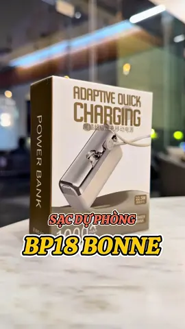 Sạc dự phòng BP18 Bonne với thiết kế hoa văn độc đáo, sạc nhanh và an toàn cho máy #sacduphong #bonne #shoputni #muataitiktokshop 