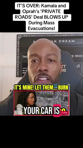 IT'S OVER: Kamala and Oprah's 'PRIVATE ROADS' Deal BLOWS UP During Mass Evacuations!#news #trump #america #politics #breakingnews 