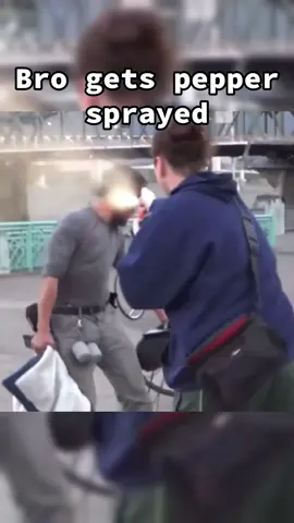 Guy with camera catches guy with hat threatening someone else and records #pepperspray #pepperspraycentral #filminginpublic #fyp 