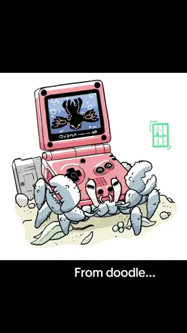 Modeled one of my console crab drawings 🦀  #art #artwork #artist #design #toy #toys #cute #kawaii #nintendo #gaming #pokemon #videogames #nostalgia #3dprint #3dprinting 
