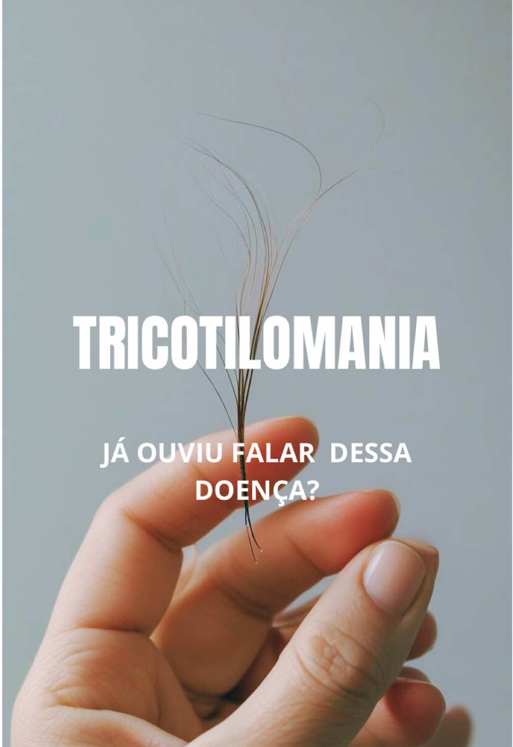 Tricotilomania, tem tratamento? #tricotilomania #cabelos #tricologia 