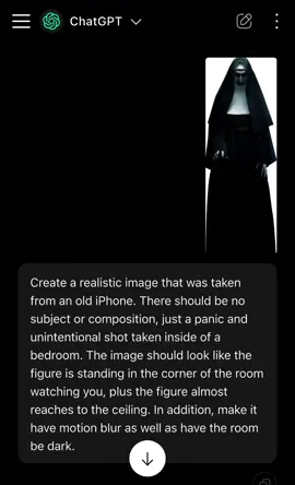 #jamila224 #fyp #chatgpt #scary #viral #thenun #valak #AI 