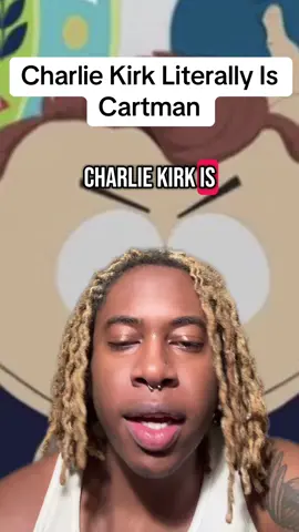 They ain’t laughing with u bro #southpark #charliekirk #trump #maga 