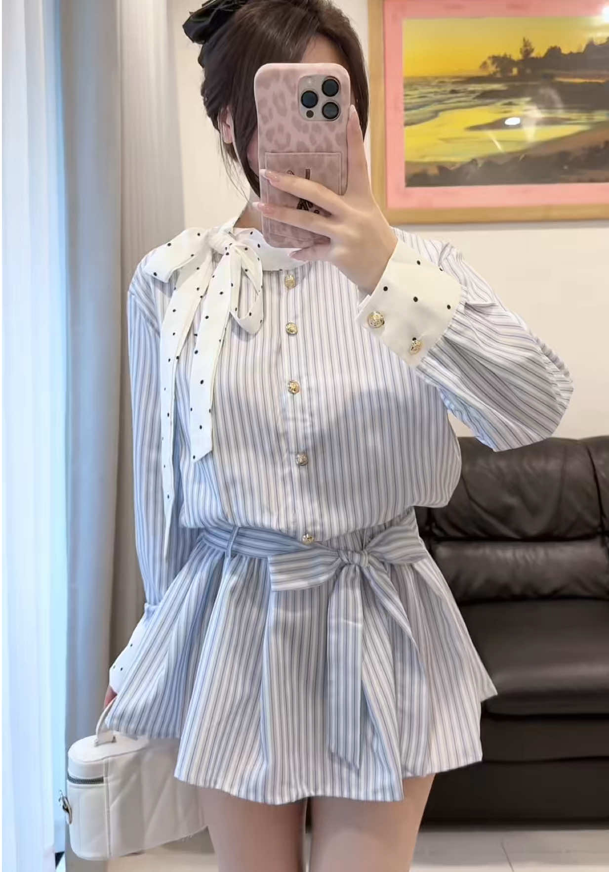 Kẻ sọc chấm bi đủ cả 🥴✨✨ #h2oclothing #xuhuongtiktok #outfitideas #vaysomi #damthietke #vaytieuthu #mydress 