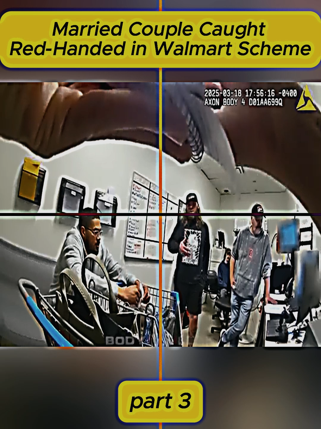 Married Couple Caught Red-Handed in Walmart Scheme #cops #copsoftiktok #copsontiktok #copstiktok #police #policeofficer #policeoftiktok