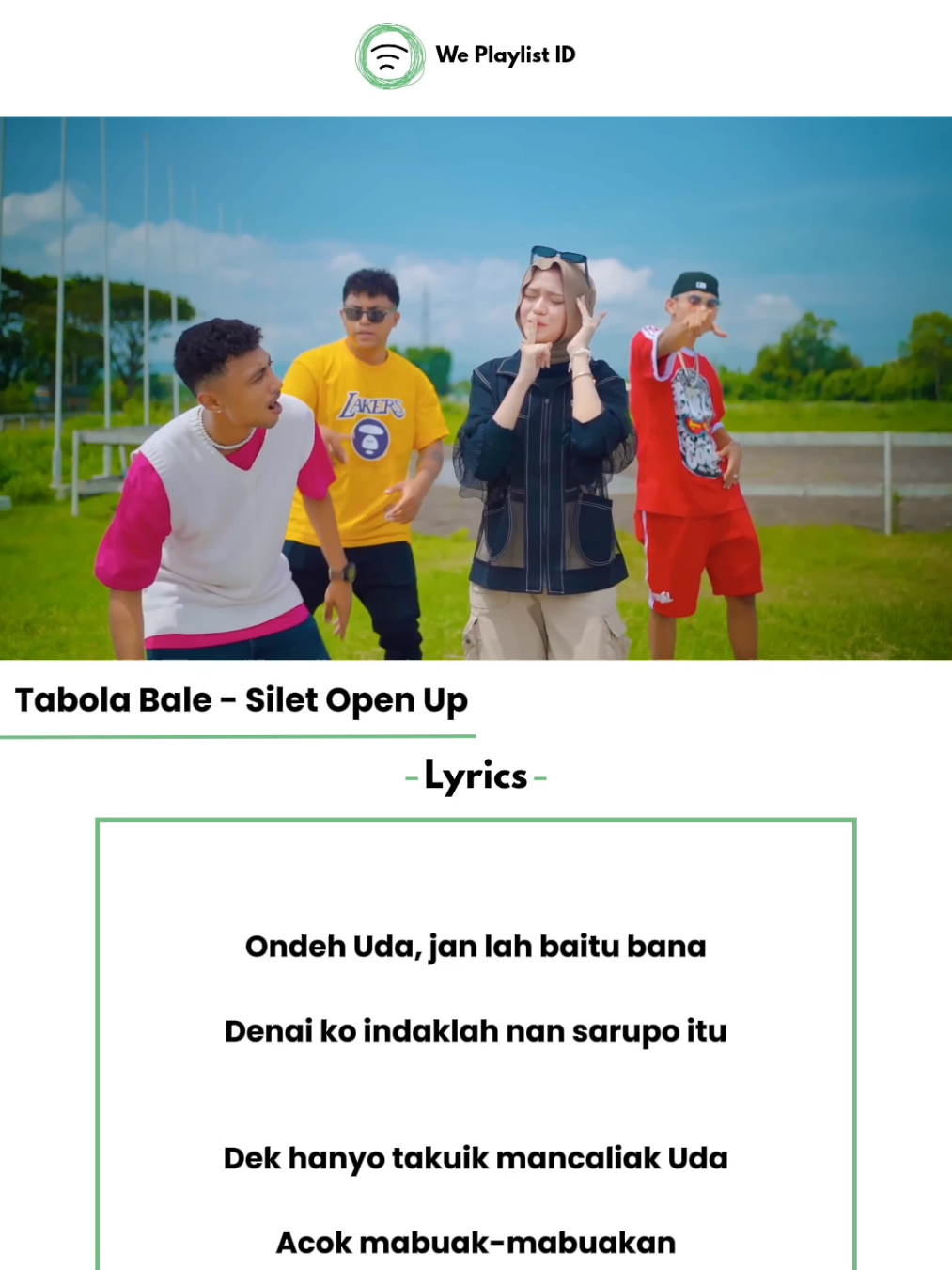 Emang se enak itu ni Lagu masuk ke Telinga 🕺💃. #tabolabale #siletopenup #liriklagu #lirikvideo #lirik #lagutimur #laguviral #fyp 
