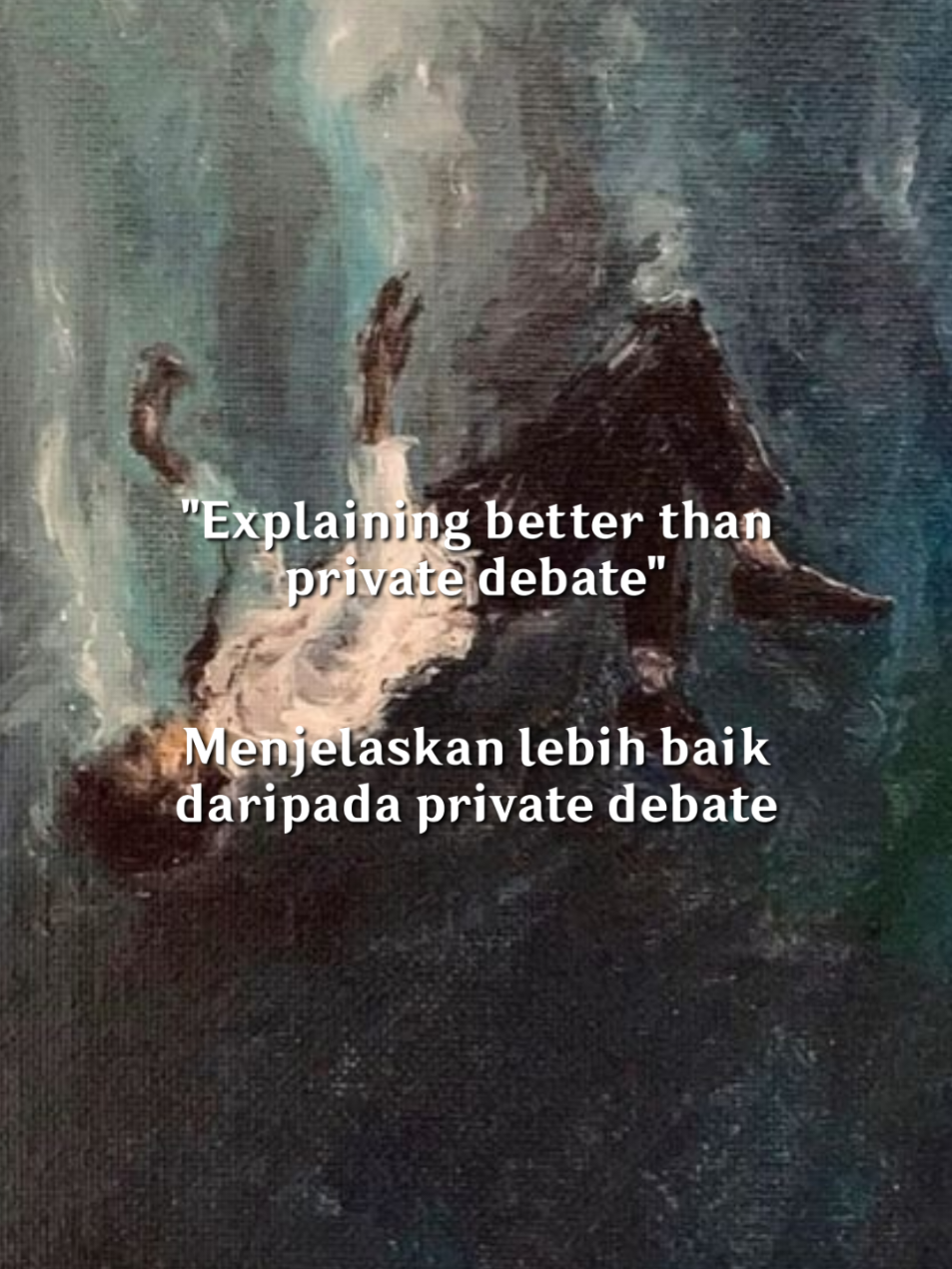 Masih banyak debaters trashbattle diluar sana yang enggan menjelaskan dan cenderung menggertak orang awam dengan beberapa kata seperti 