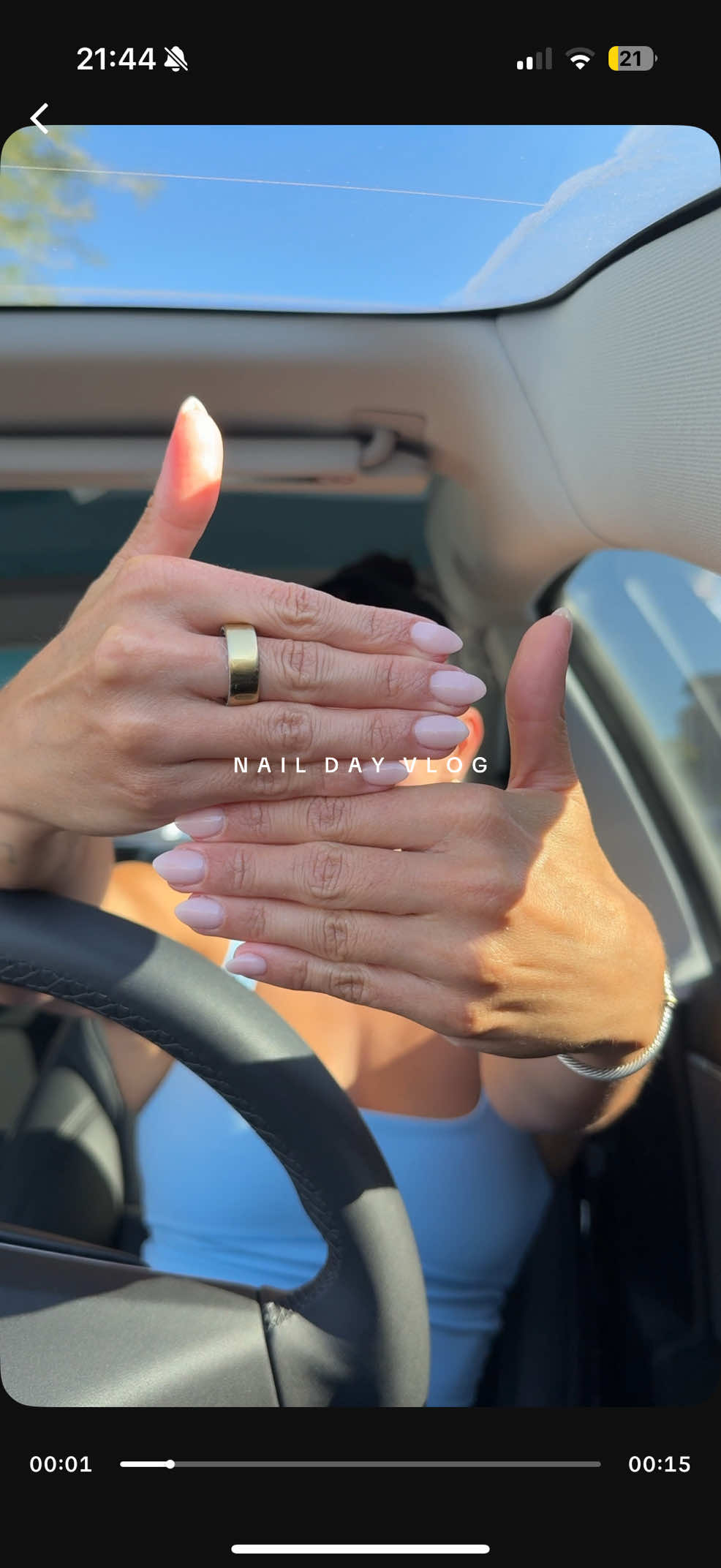 Okay these are a little too neutral for me, but I was obviously not gonna say anything to my girl 🫠😭  Color: @OPI Put it in Neutral  #nailday #nailvlog #creatorsearchinsights #newnails #neutralnails 