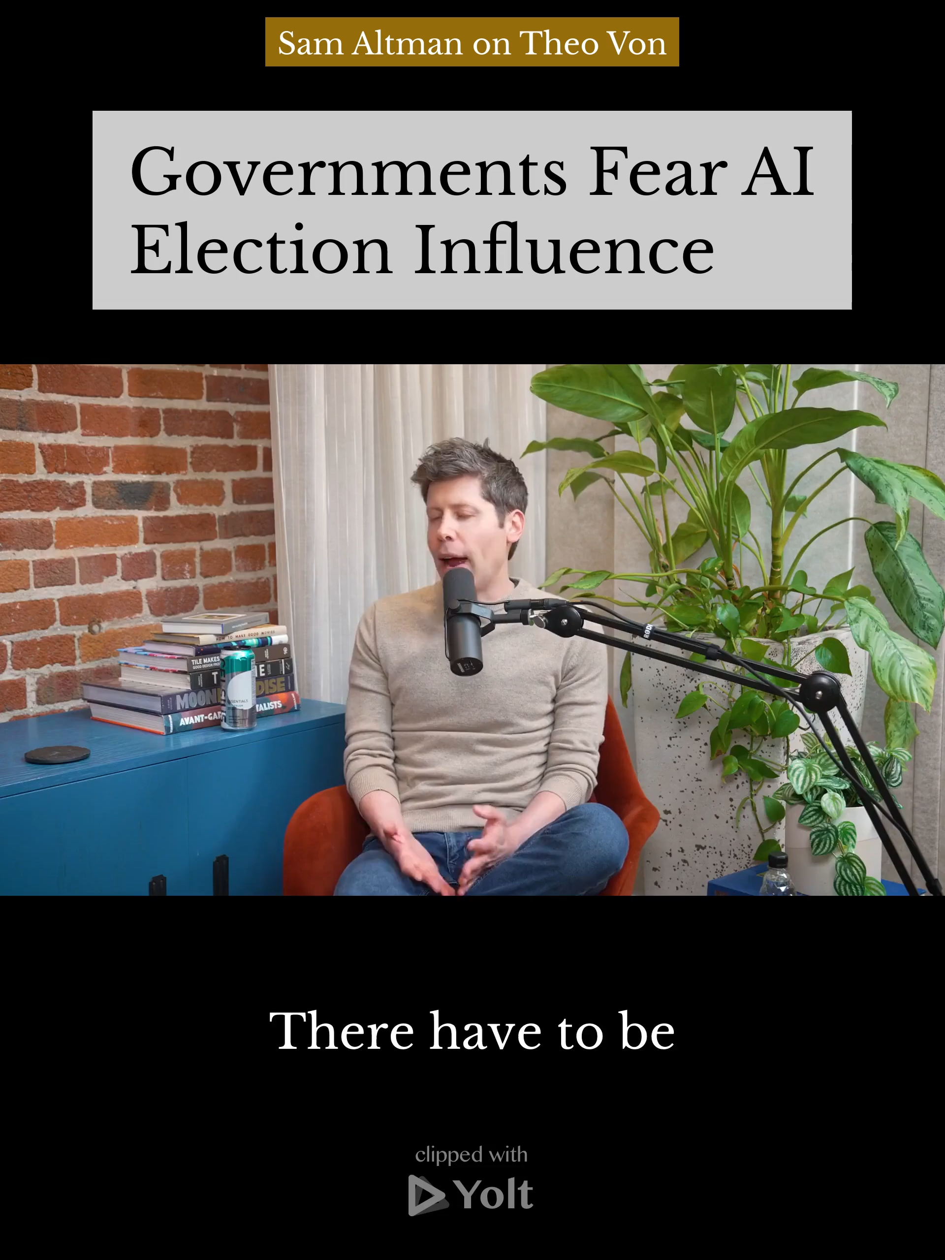 AI Favors Candidates? - Sam Altman on Theo Von #bias #information #ai #government