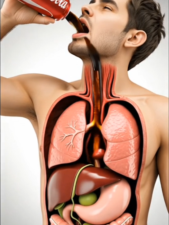 Inside Your Body When You Drink Coke?#CokeDigestion #WhatYouDrink #BodyInside #3DAnatomy #DigestiveSystem 