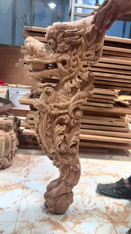 🔥 Hồn rồng trong từng đường chạm!🐉✨  #noithatbietthu #noithattancodien #gherongdinh#ghereoviral #xuhuong 