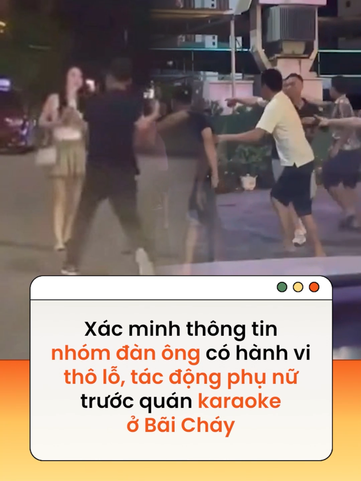 Cơ quan chức năng đang xác minh thông tin vụ việc nhóm đàn ông và 3 người phụ nữ trước cửa một quán karaoke ở phường Bãi Cháy #news #amm  Theo Người Lao Động