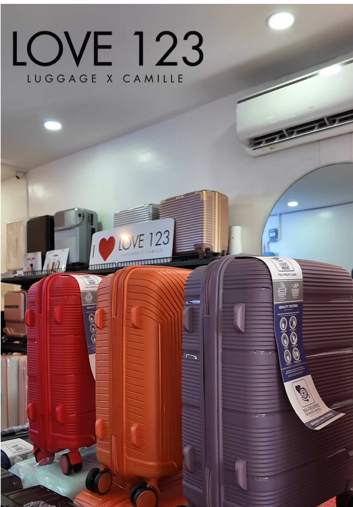 Start your journey with Love 123 Luggage. ❤️ Style. Quality. Built to go places. 🌎✈️ #TravelInStyle #Love123Luggage #Love #Luggagestore #Luggageshop #Travel #philippines 