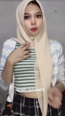 ootd hijab crop top