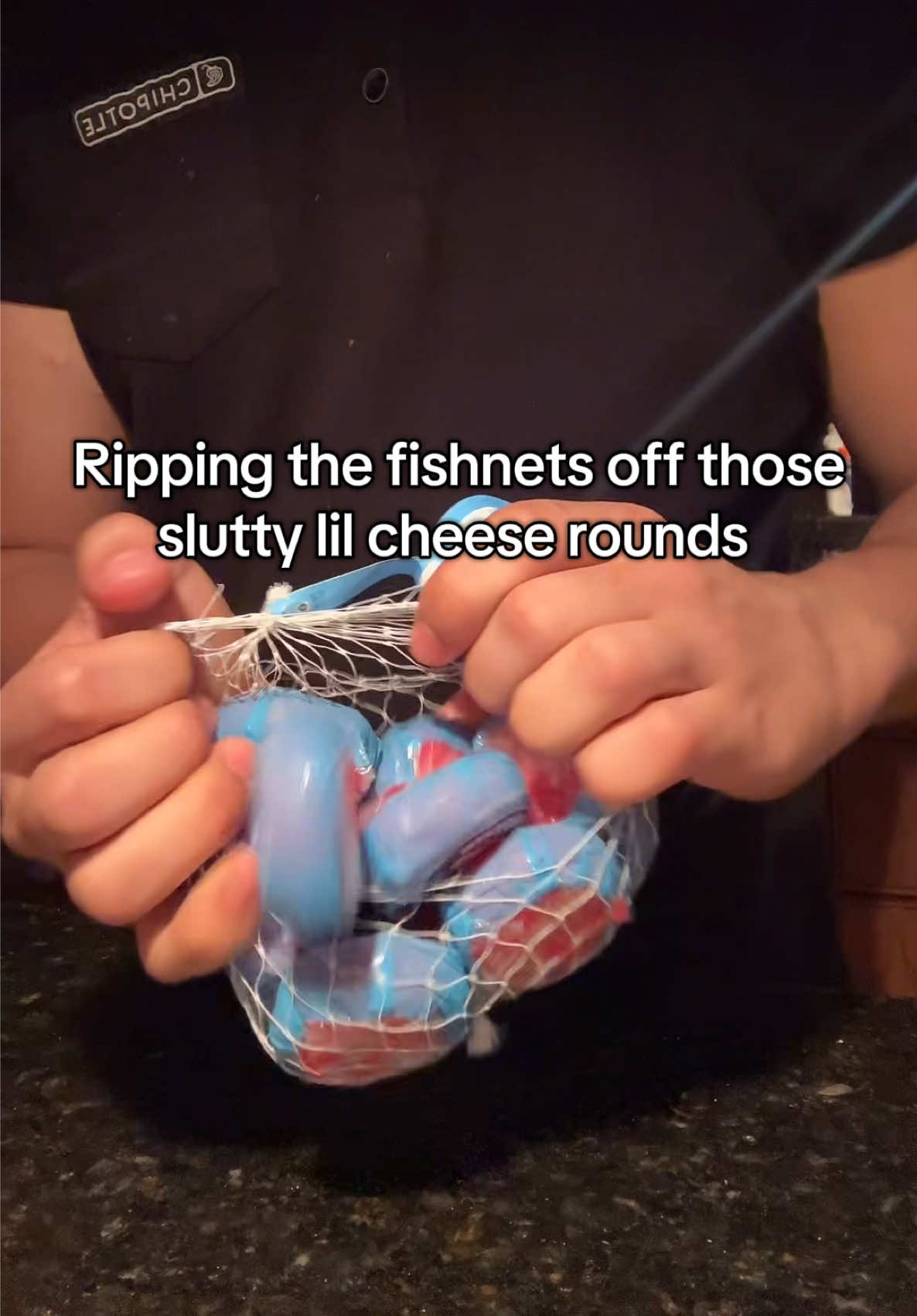 Freaky ahh cheese 🥵 #fyp #fishnets #cheese  @Babybel 
