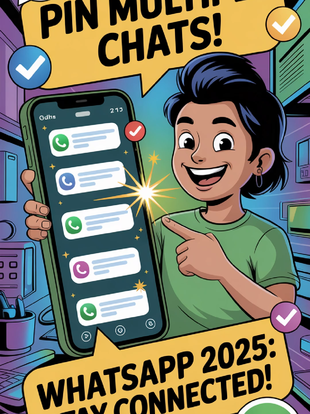 Pin Multiple Chats on WhatsApp in 2025! 📌 Stay Organized! #WhatsAppHacks