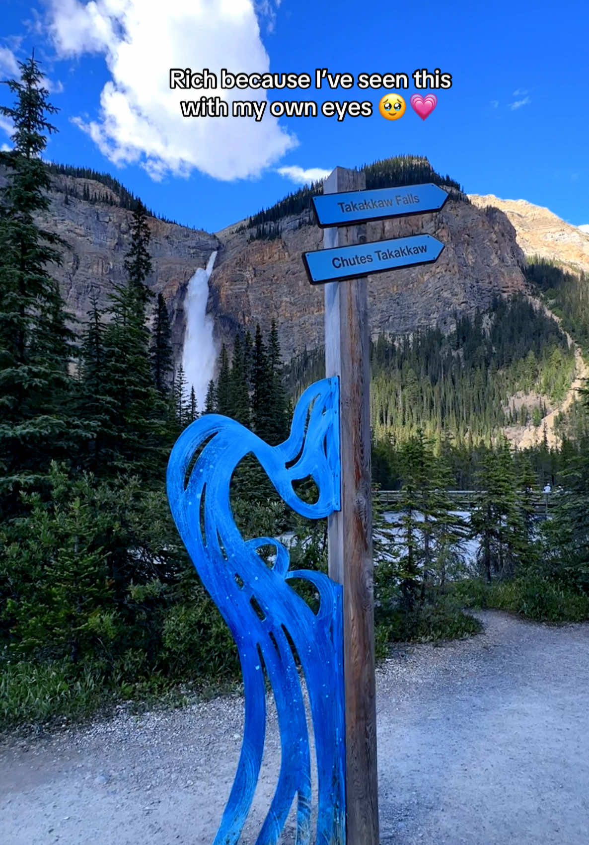Takakkaw Falls  ( Rich because I’ve seen this with my own eyes ) 🥹 One of the most powerful and amazing waterfalls in British Columbia and is very famous in Yoho National Park. It's even known for being the second-tallest waterfall in Canada. #yohonationalpark #takakkawfalls #falls #waterfall #britishcolumbia #bc #canada #roadtrip #offroad #beautifulbritishcolumbia #fyp #adventure #canada🇨🇦 #Summer #canadatiktok #fyp #fypシ #highlights #detours #life #superrbphotography 
