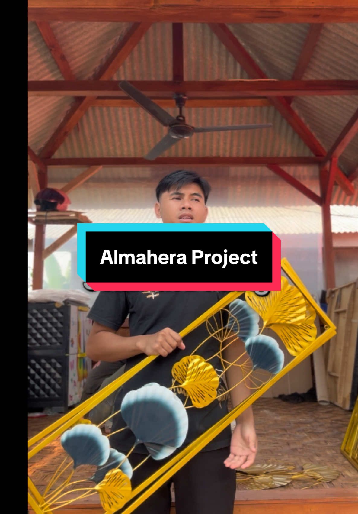 Produk custom Almahera Project model Daun 1 set isi 2 pcs kanan kiri siap dipasang diruang tamu☺️#fypシ゚viral #hiasandindingbesi #almaheraproject #sukabumi #dekorasiaesthetic #hiasandindingaesthetic #fyp 