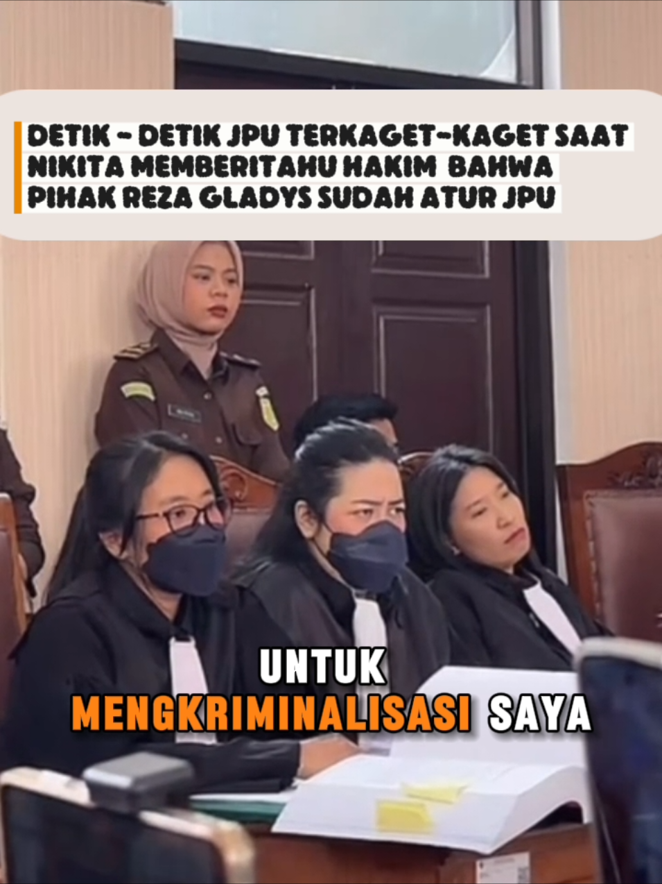 JPU terkaget-kaget saat Nikita Mirzani menyampaikan kepada Majelis Hakim Yang Mulia tentang dugaan Reza Gladys dan keluarganya sudah mengkondisikan JPU dan Majelis Hakim Yang Mulia dengan bukti rekaman flash disc, di sidang hari ini 31 Juli 2025. Seru ni 🚨🙌 #sidangnikita #sidangnikitamirzani #nikita #nikitamirzani #nikitamirzanimawardi_17 #drokypratama #rezagladys #drrezagladys #mafiaskincare #pemerasan #jpu #jaksapenuntutumum #majelishakim #fyp 
