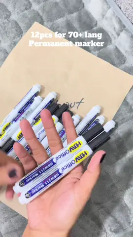 permanent marker pens for 70+ and 12pcs na!!! #pentelpen #fyp #marker #schoolsupply 
