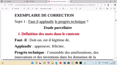 philosophie terminale : Faut-il applaudir le progrès technique ?  @SADIA TV 