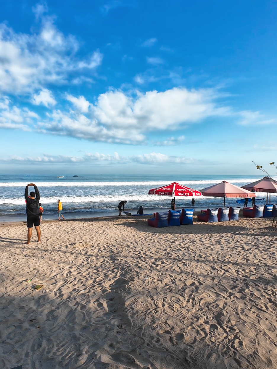 Pantai Kuta Bali Saat Ini #kuta #bali #baliindonesia 