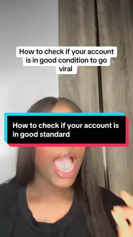 How to check if your account is in good condition #newontiktok #newbeginners #tiktokbeginners #tiktoktips #creatortips #drqueenzoe 