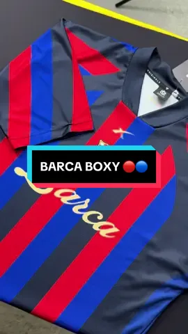 BARCELONA BOXY CUTTING JERSEY 🔴🔵 170 gsm #fyp #fypシ #foryoupage #foryourpage #obx #boxyjersey #barca #barcelona 