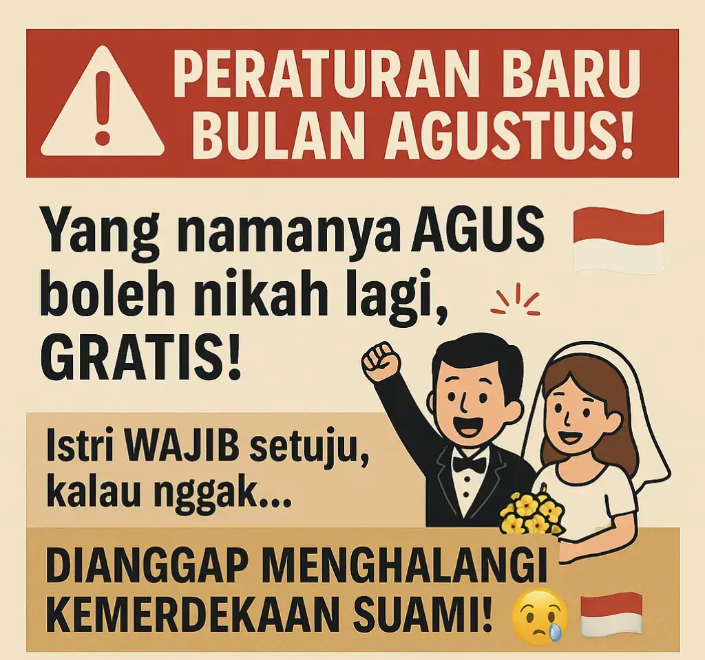 Untuk Nama Agus Gratis Nikah Lagi #agus #agustus #hiburan#fyp #namaagus 