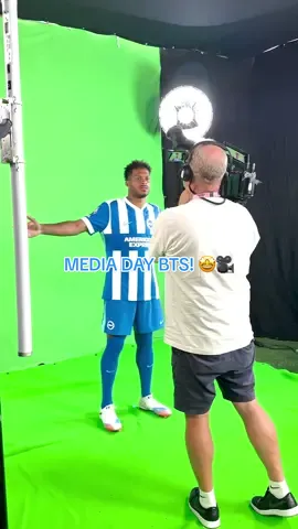 Sneak peek from BTS at media day! 👀📸 #BHAFC #PremierLeague #PL