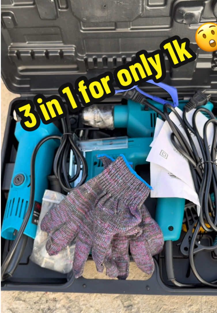 1k pesos mo meron kanang 3 in 1 na mga pang DIY na tools. Angle Grinder, Impact Drill na meron kapang Jigsaw. Complete set at sobrang daming freebies naka Hardcase narin mga bossing. #powertools #grinder #jigsaw #impactdrill #reaim #budgetfriendly #qualityfinds #fyp 