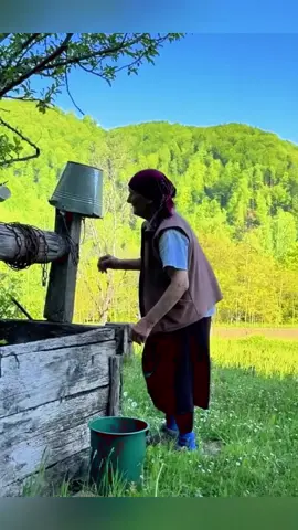 93 year old woman lives alone far from civilization #village #countryside #cooking #villagevlog #mountains 